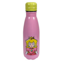 Pyramid International Super Mario Princess Peach Mini Cola Bottle, Official Nintendo Licensed Reusable Drinks Bottle, Compact Hydration Bottle for