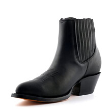 MENS GRINDERS MAVERICK BLACK LEATHER WESTERN ANKLE COWBOY BOOTS -UK 11 (EU 45)