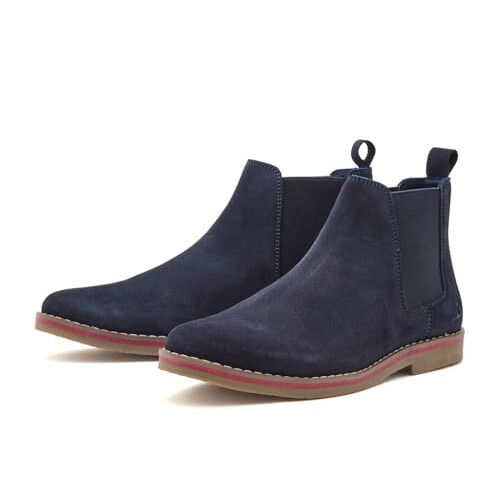 Chatham Chatham Men's Roots Chelsea Boot, Navy, 12 UK