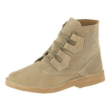 Roamers Mens Ghillie Tie Desert Boots Dark Taupe Suede Size 11 UK