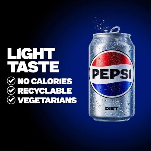Pepsi Pepsi Diet Cola Cans, 12 x 330ml 2