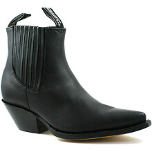 Grinders Mens Black Mustang Slip On Cowboy Western Chelsea Ankle Boot 42