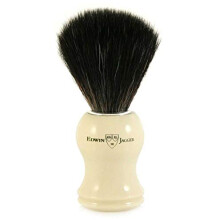 Edwin Jagger 21P37 Imitation Ivory Shaving Brush (Black Synthetic)