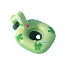 (green) Inflatable Dinosaur Swim Ring Toy Safe Cute Kids Water Play Life Saver