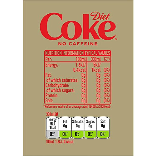 Diet Coke Caffeine Free 18 x 330ml Cans 1