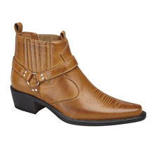 USBRASS 'Eastwood ' Ankle Harness/Gusset Cowboy Boots UK 10 Tan