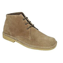 Roamers 3 Eyelet Sand Suede Leather Desert Boots Textile Lining UK 11