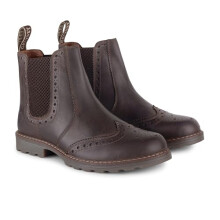 Catesby Bute Leather Mens Boots Brogue Lightweight Durable Dealer Boots For Men, Waxy Brown, UK 9