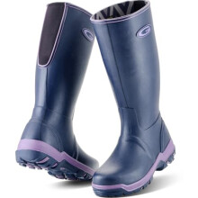 Grubs Rainline Wellington Boot (UK 7, Aubergine)