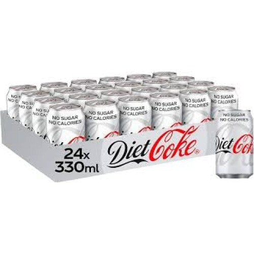 Diet Coke Cans 24 x 330ml (4x6 Pack) 1