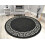 RSM RUGS Small Medium Large Black Grey Pattern Round Circle Circular Floor Rugs Cheap UK 1