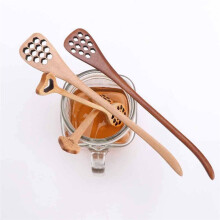 4PCS Wooden Honey Dipper Spoon Honey Dipper Sticks Wooden Honey Stick Honey Dipper Spoon Coffee Spoon