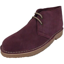Mazeys Mens Retro Desert Boots (Burgundy, numeric_6)