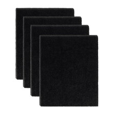 Tower Ozone Set of 4 of Replacement Carbon Filters for Ozone Bins, Black