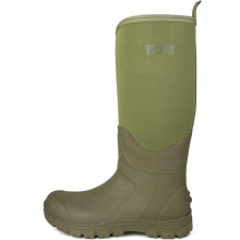 Savage Island Tall Neoprene Lined All-Weather Wellington Boots - Waterproof Wellies - Green, UK 8