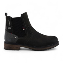 Mustang Men's Black Grey Water-Resistant Chelsea Boots Dealer Ankle Boots