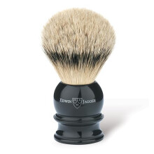 Edwin Jagger Silvertip Badger Ebony Shaving Brush Medium 1EJ466