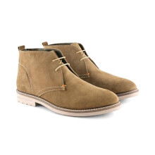 Silver Street London Newington Suede Leather Mens Chukka Boots Lightweight Durable Smart Casual Boots for Men, Tan, UK 7