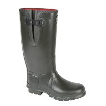 Neoprene Lined Wide Fitting Dark Olive Green Wellies (6)