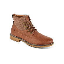 Deakins Men's Lace-up Boots Stylish Casual Smart Leather Workboots Ramen Tan UK8