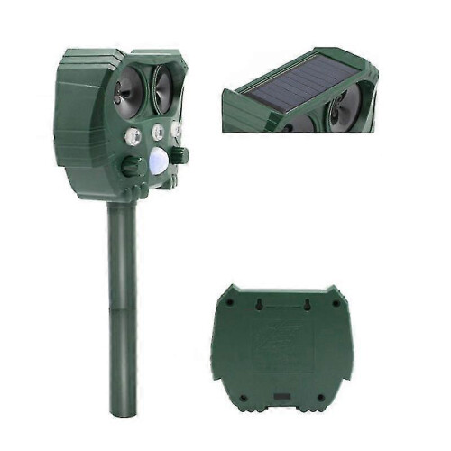 Ultrasonic Animal Repellent Solar Powered Waterproof Animal Repeller 2