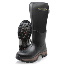 Dirt Boots Neoprene Wellington Muck Boots Pro Sport Wide Calf Adjustable Gusset (13 UK, Black, numeric_13)