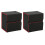 Tabletop Game Portable Storage Box, Card Protector, Large Capacity Storage Box Black and Red 1