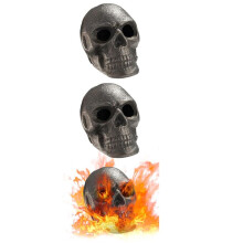3 SZTUK Skał Czaszki Lawowej Czaszka do Ogniska Szkielet Głowy Ogniska Halloween Czaszka w Kształcie Kamieni Ognistych