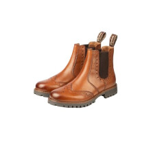 Rydale Men's Country Brogue Market Boots Work Footwear Leather Chelsea Boot (Elgin Tan, UK Footwear Size System, Adult, Men, Numeric, Medium, 9)