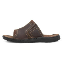 Osaga Yellowstone Mens Brown Leather Mule Sandal - Size 9 - Brown