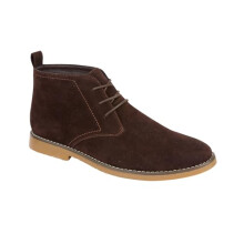 Charles Southwell Men's imitation suede lace up and Twin Gusset Desert Boots Sizes 7-12 (Brown, UK Footwear Size System, Adult, Men, Numeric, Medium,