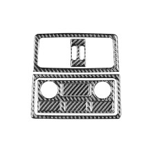 For 5 Series E60 2004-2007 Carbon Fiber Car Rear Air Outlet Vent Cover Panel Trim Sticker Interior Accessories