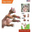 Squirrel Finger Puppet Tiny Hands Theater Prop, Funny Gag Gift for White Elep... 1