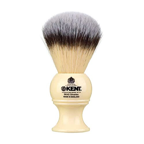 Kent Medium Synthetic Ivory White Shaving Brush 1