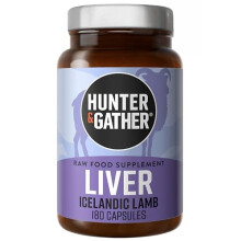 Hunter & Gather Nose to Tail - 180 Liver Capsules | Wild, Grass Fed Icelandic Lamb Ancestral Inspired Supplements| Raw Freeze-Dried Lamb | No GMO