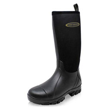 Dirt Boots Neoprene Wellington Muck Field Fishing Boots Wellies (Black, numeric_6)