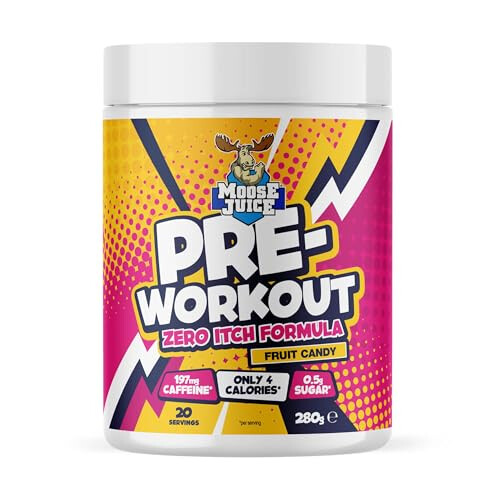 Muscle Moose Pre-Workout Zero Itch 280g - Fruit Candy