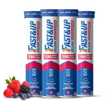 Fast&Up Reload Zero Electrolyte Tablets | Zero Sugar & Calories | Summer Fruits Flavour | 100 Effervescent Tablets with Vitamin C & B12 | Instant