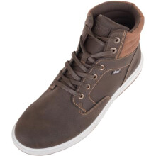 ABSOLUTE FOOTWEAR Mens Lightweight Casual Lace Up Boot with Stitch Detailing - Brown - UK 8.5 / US 9.5