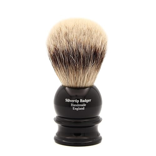 Edwin Jagger Silvertip Badger Ebony Shaving Brush Medium 1EJ466 1