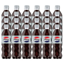 Pepsii Diet SUGAR FREE Cola Flavoured Fizzy Soft Drink Low in Calories with Sweetners 500ml Bottle Suitable for Vegetarian Recyclable (Pack of 24)