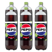 Pepsii MAX Lime SUGAR FREE Cola Flavoured Fizzy Soft Drink Maximum Taste and Low in Calories with Sweetners 2L Bottle Suitable for Vegan Recyclable