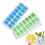 2-Pack Ice Cube Trays with Lids Easy Release Spill Proof 1