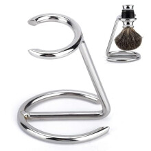 Fictory Shaving Razor and Brush Stand, Stainless Steel Shaving Brush Holder Fashionable Razor Brush Stand Shave Brush Stand Holder Barber Tool for