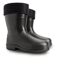 Demar Rain Boots, Wellies for Men, Thermal Protection, Warm Lining, Walking Hunting Farming, Fashionable Design (Black, 7.5)