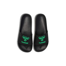 hummel Unisex Essential Pool Slide Sandal, Black/Jelly Bean, 40 EU, Black Jelly Bean, 8 UK