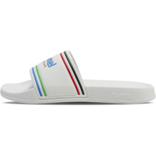 hummel Pool Slide Adult Size, White multi-coloured, 8 UK