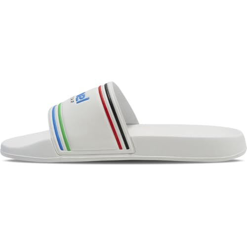 Hummel hummel Pool Slide Adult Size, White multi-coloured, 8 UK 2