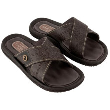 CARTAGO Fiji IV Slide AD, AR329 Dark Brown, Men's Sandal, Dark Brown, 43 EU, dark brown, 9.5 UK