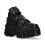 New Rock New Rock Boots Punk Rock WALL285-S2 Metallic Black Leather Gothic Boots - Black 10 UK 3